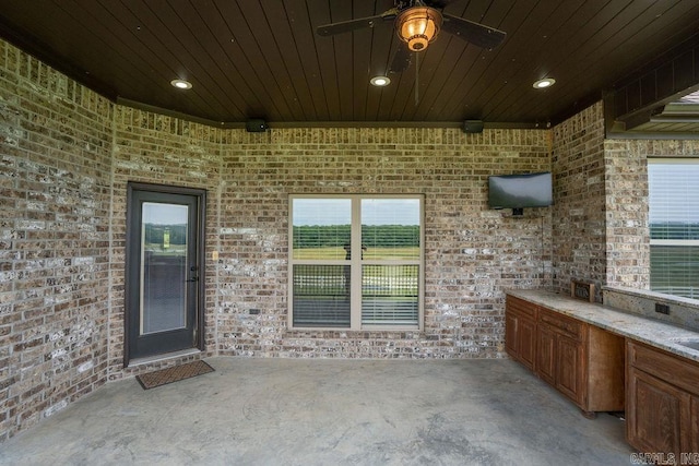 402 Nicholson Rd, Searcy, AR 72143 - view of patio with ceiling fan