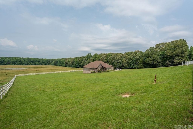 402 Nicholson Rd, Searcy, AR 72143 - view of grassy yard with a view of countryside and a forest view