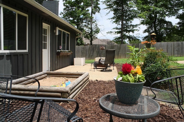 9 Whispering Dr, Alexander, AR 72002 - fenced yard featuring a patio area