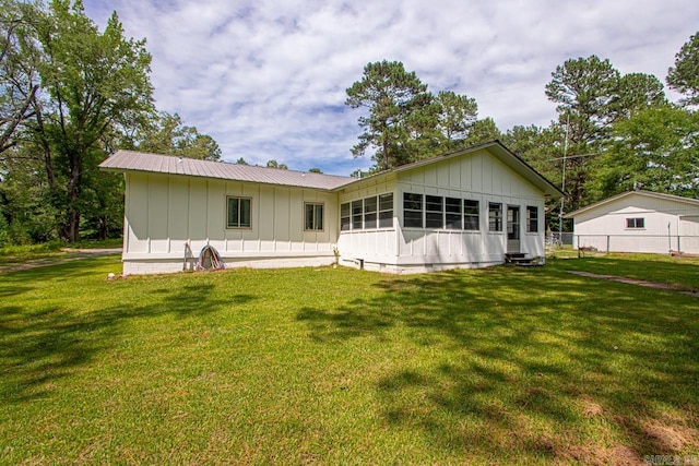 21 Evergreen Park, Cabot, AR 72023 - back of house featuring board and batten siding