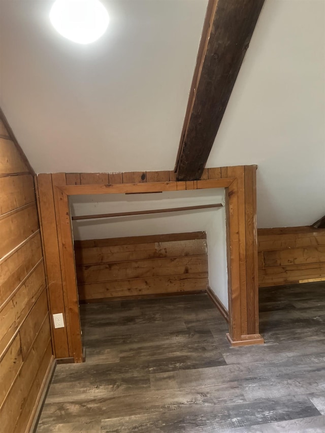 1203 Stewart Rd, Little Rock, AR 72223 - detailed view of wooden walls and wood finished floors