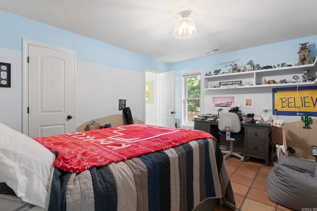 13 Heritage Park Cir, North Little Rock, AR 72116 - bedroom featuring a desk and light tile patterned floors