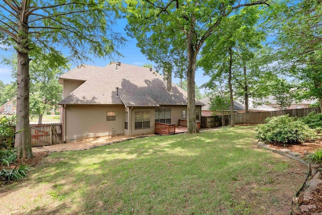 5 Cypress Pt, Little Rock, AR 72212 - back of house with a deck, a gate, and roof with shingles
