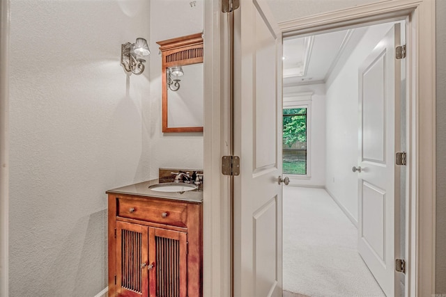 26 Kanis Creek Pl, Little Rock, AR 72223 - bathroom featuring vanity and a textured wall