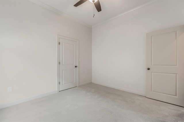 26 Kanis Creek Pl, Little Rock, AR 72223 - carpeted empty room featuring a ceiling fan, ornamental molding, and baseboards
