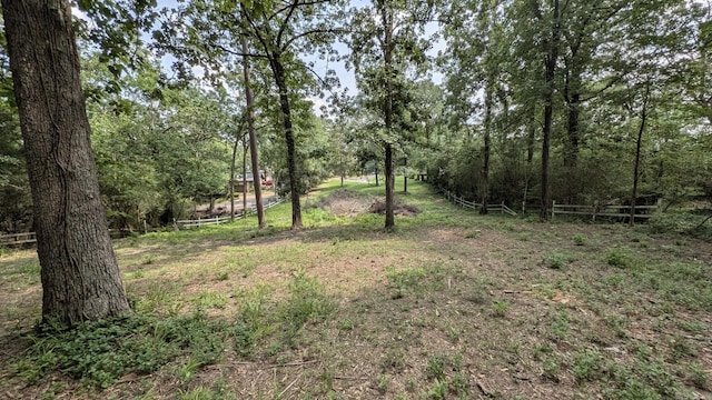 view of undeveloped land