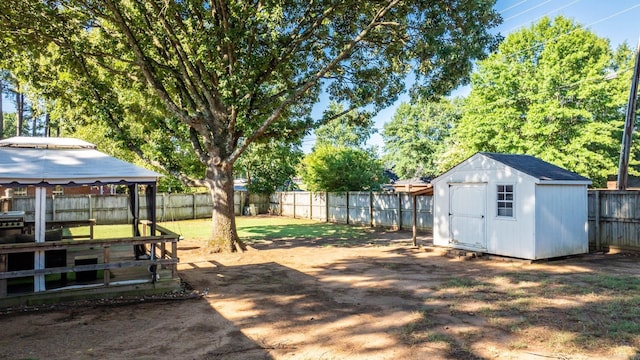 1715 Drury Ln, Conway, AR 72034 - fenced backyard with a gazebo