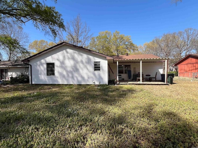2411 Broadview Ave, Conway, AR 72034 - back of house featuring a patio, a yard, and a pergola