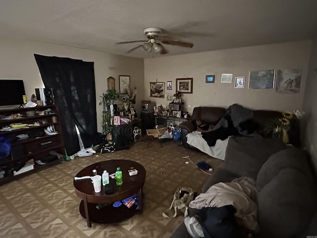 422 Mimosa Rd, North Little Rock, AR 72117 - living room with a ceiling fan