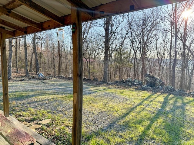 1169 Liberty Rd, Leslie, AR 72645 - view of grassy yard featuring a view of trees