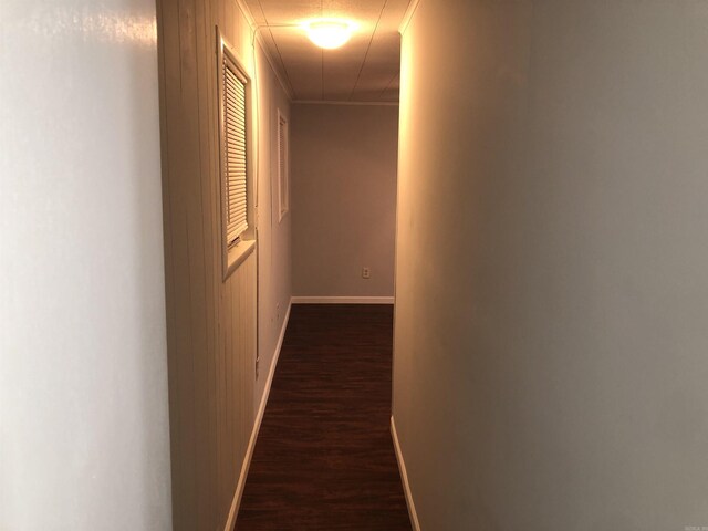 6 Bryan Keith Ct, Little Rock, AR 72206 - hallway with wood finished floors, crown molding, and baseboards