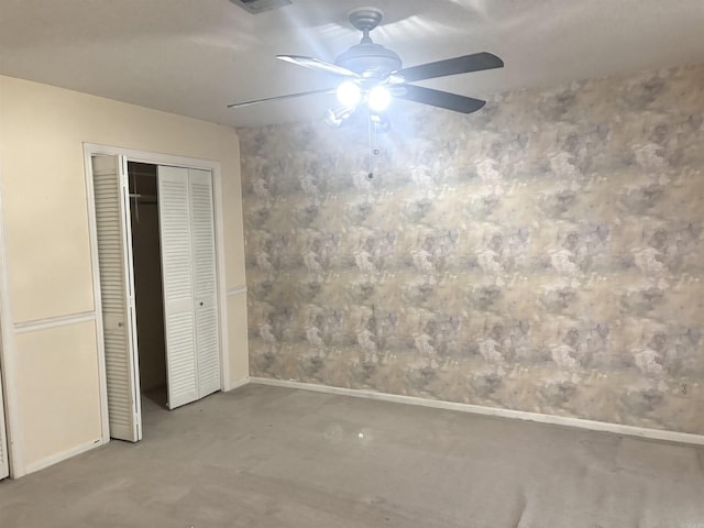 13 Page Cv, Maumelle, AR 72113 - unfurnished bedroom featuring baseboards, ceiling fan, and a closet