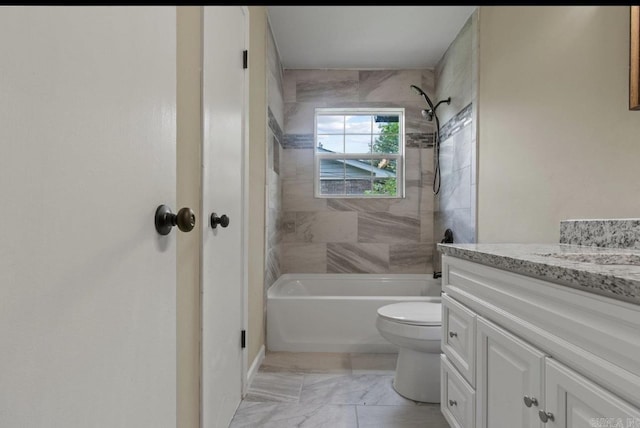 610 E 33rd Ave, Pine Bluff, AR 71601 - bathroom featuring vanity, toilet, and bathing tub / shower combination