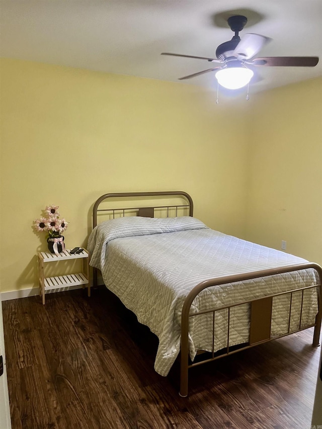 88 Cobblestone Rd, Plumerville, AR 72127 - bedroom featuring wood finished floors, baseboards, and a ceiling fan