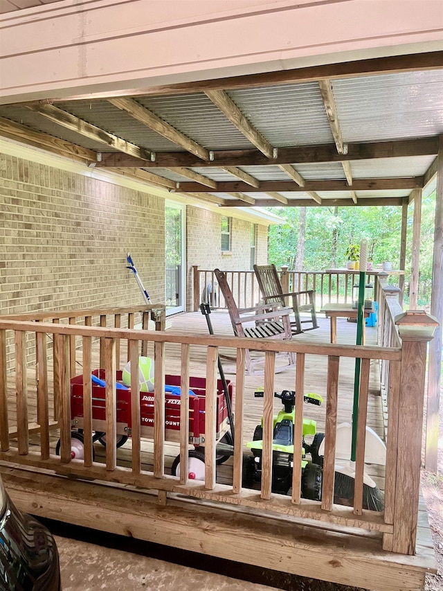 88 Cobblestone Rd, Plumerville, AR 72127 - view of wooden terrace