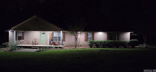 88 Cobblestone Rd, Plumerville, AR 72127 - view of front of house with brick siding and a lawn