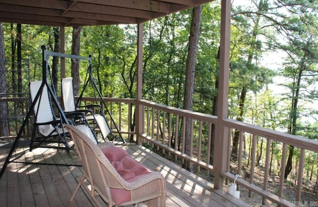 24 Roberts Rd, Edgemont, AR 72044 - view of wooden deck