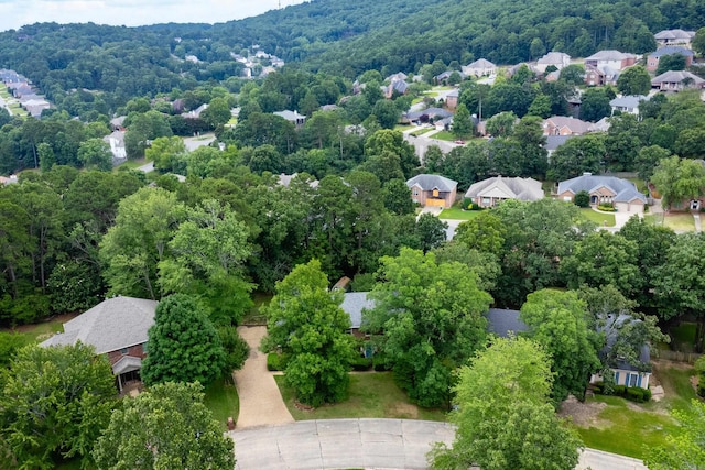 11 Bradbury Dr, Little Rock, AR 72212 - aerial perspective of suburban area featuring a heavily wooded area