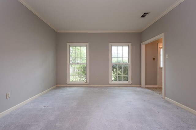11 Bradbury Dr, Little Rock, AR 72212 - empty room with ornamental molding, light colored carpet, and baseboards