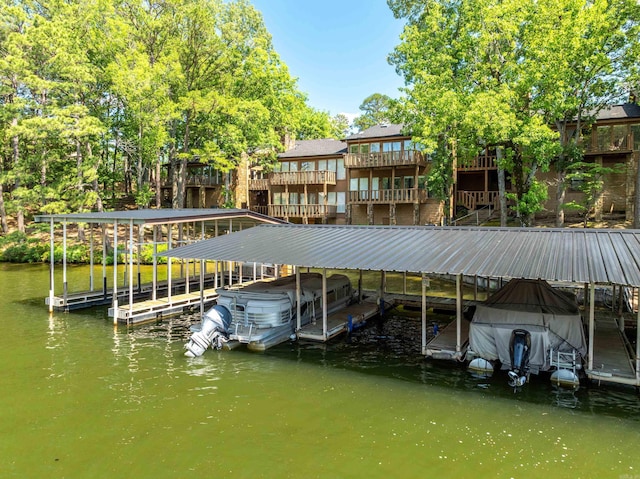5000 Central Ave Unit 31, Hot Springs, AR 71913 - dock area featuring boat lift and a water view