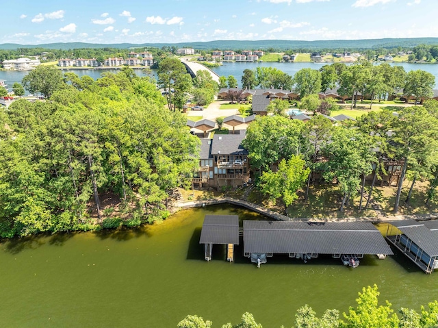 5000 Central Ave Unit 31, Hot Springs, AR 71913 - drone / aerial view of a large body of water and a tree filled landscape