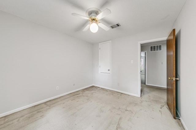 17 Point S Ct, Little Rock, AR 72211 - spare room with ceiling fan, light carpet, and baseboards