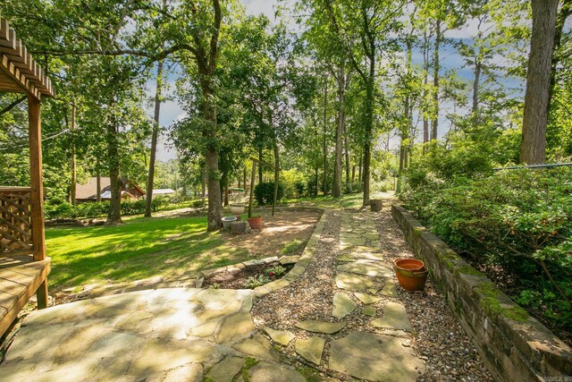 17 Point S Ct, Little Rock, AR 72211 - view of grassy yard featuring a patio area