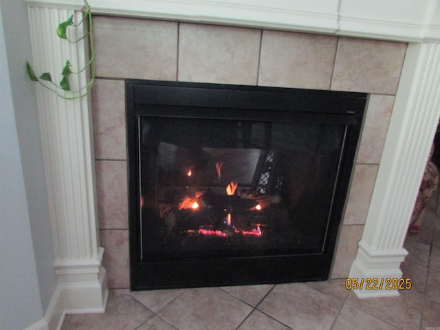 145 Eagles Nest Cv, Austin, AR 72007 - detailed view of a tile fireplace and decorative columns