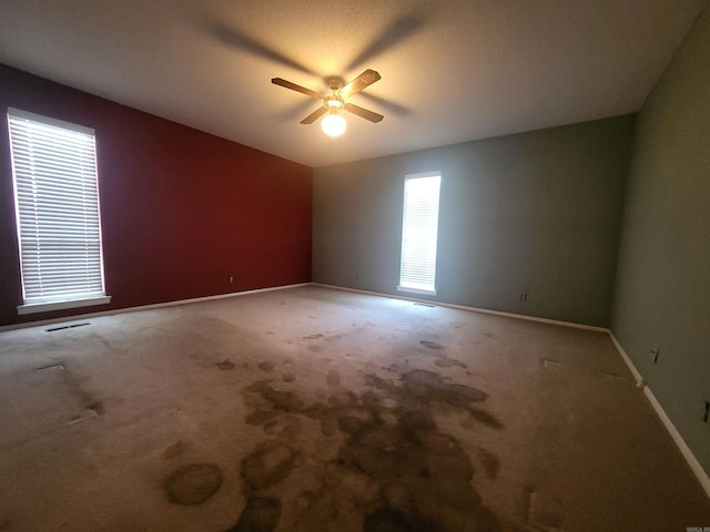 1008 W A Ave, North Little Rock, AR 72116 - carpeted empty room featuring a ceiling fan and lofted ceiling