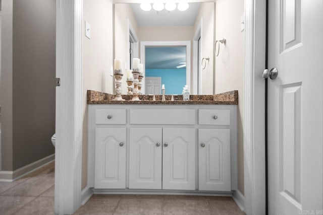106 Hidden Falls Ln, Maumelle, AR 72113 - bathroom featuring vanity and tile patterned flooring