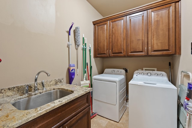 5526 Palisades Cv, Benton, AR 72019 - washroom featuring cabinet space and washer and clothes dryer