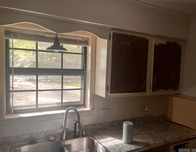2 Concord Dr, Conway, AR 72034 - kitchen featuring a sink and light stone countertops
