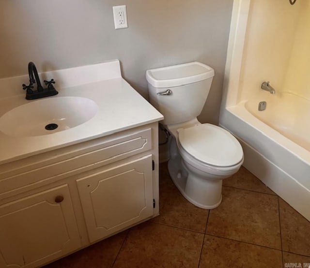 2 Concord Dr, Conway, AR 72034 - bathroom with vanity, tile patterned flooring, and washtub / shower combination