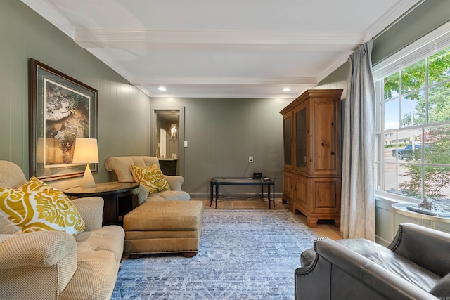 2904 Justin Matthews, North Little Rock, AR 72116 - living room featuring ornamental molding