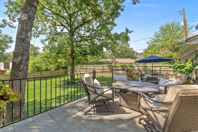 2904 Justin Matthews, North Little Rock, AR 72116 - fenced backyard featuring a patio