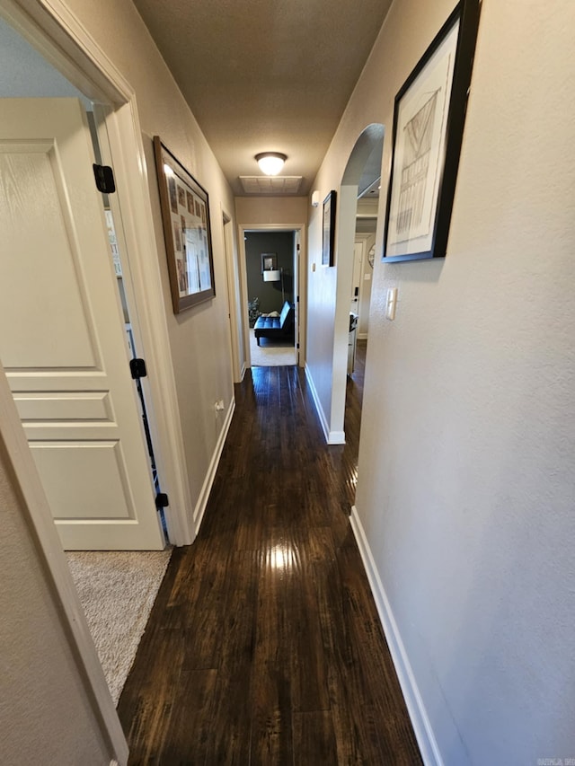 15 Marlin Dr, Austin, AR 72007 - hall with hardwood / wood-style floors and arched walkways