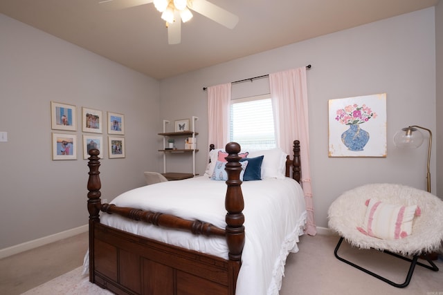 112 Holland Ln, Little Rock, AR 72223 - bedroom with light carpet and a ceiling fan