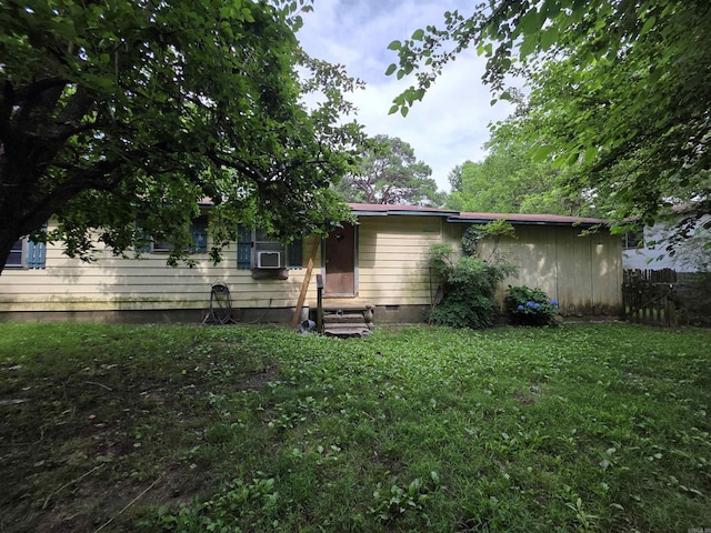 109 S Adams St, Mena, AR 71953 - back of house featuring entry steps and crawl space