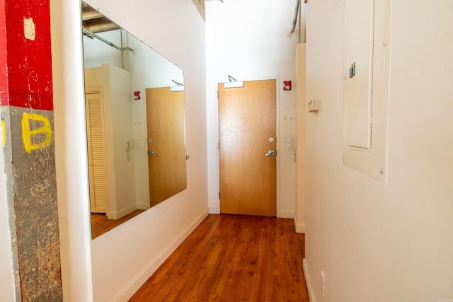 423 E 3rd St Unit 218, Little Rock, AR 72201 - hall with wood finished floors and baseboards