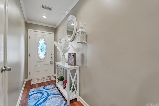 3612 Lexee Dr, Jonesboro, AR 72404 - entrance foyer featuring crown molding and wood finished floors
