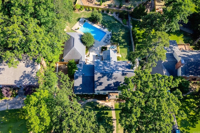 7 Shawbridge Ln, Little Rock, AR 72212 - view from above of property featuring a pool