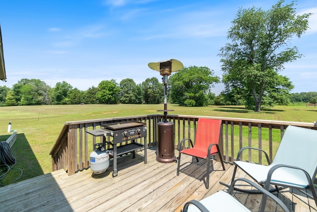 26 Edward Way, Greenbrier, AR 72058 - deck featuring view of scattered trees and a yard