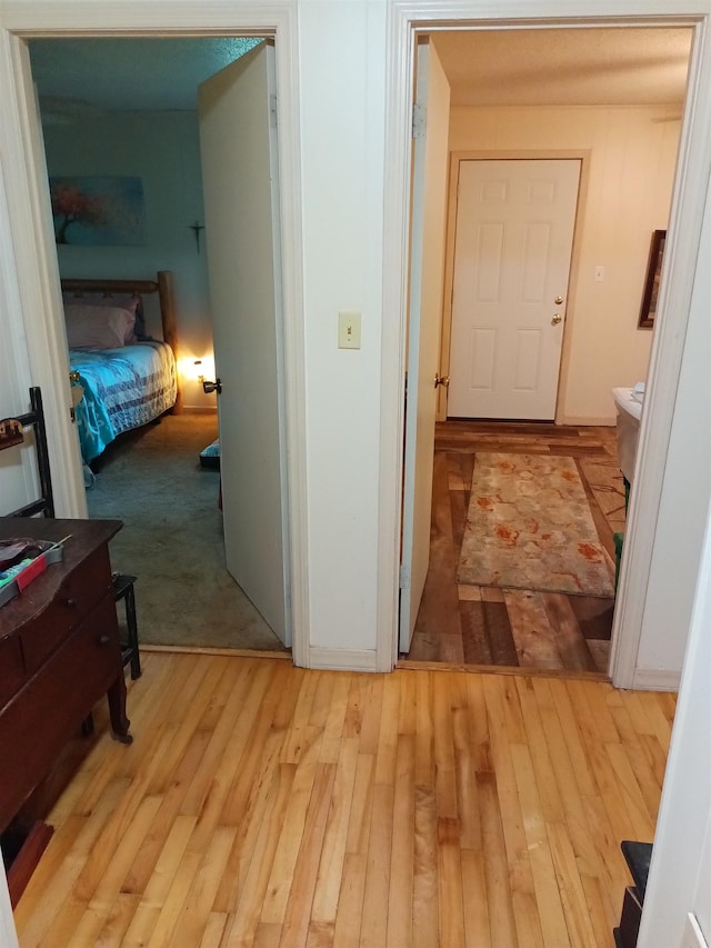 203 Diamond Ln, Horseshoe Bend, AR 72512 - hall featuring light wood-style floors