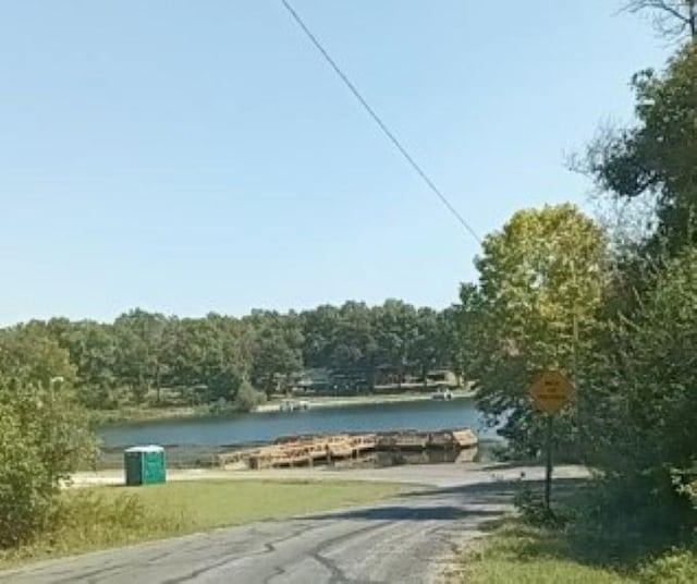 203 Diamond Ln, Horseshoe Bend, AR 72512 - water view featuring a forest