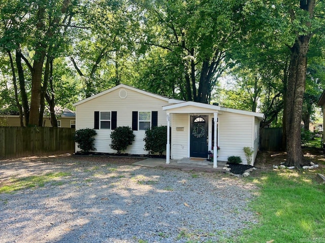 809 Banner St, Benton, AR 72015 - view of front of house with gravel driveway