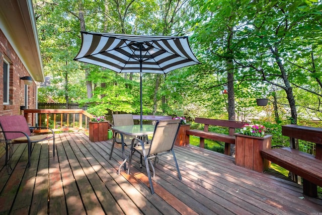10 Cedar Branch Dr, Little Rock, AR 72223 - deck featuring outdoor dining area