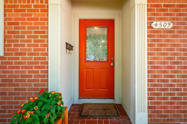 4509 Crestline Dr, North Little Rock, AR 72116 - property entrance with brick siding