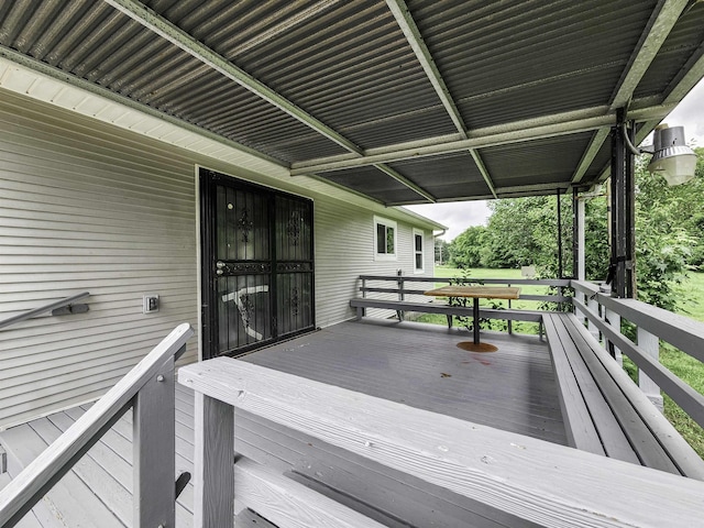 7309 Faulkner Lake Rd, North Little Rock, AR 72117 - view of wooden deck