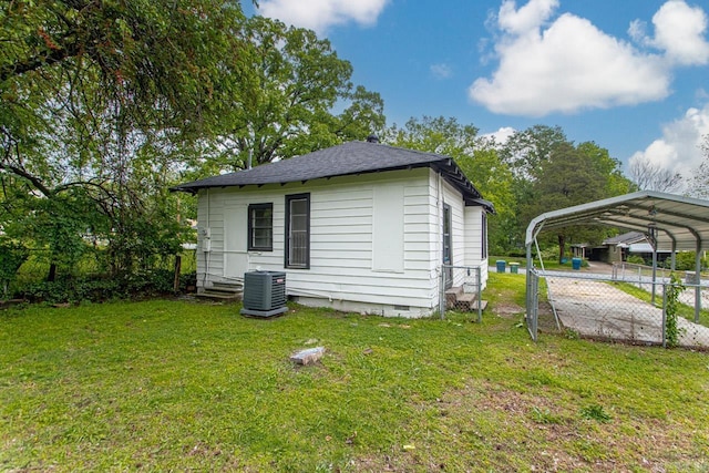2708 Rock St, Little Rock, AR 72206 - view of property exterior featuring a detached carport and crawl space