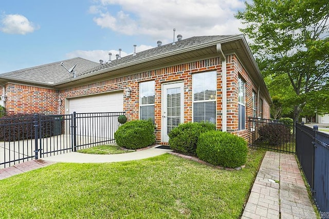 29 Taylor Park Loop, Little Rock, AR 72211 - view of side of home featuring brick siding, an attached garage, and a shingled roof